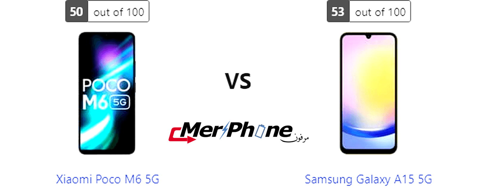 تقييم فني: خصائص Xiaomi Poco M6 5G و Samsung Galaxy A15 5G