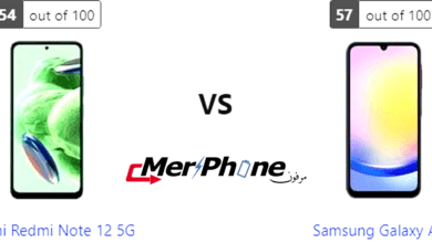 تقييم متخصص: مواصفات Xiaomi Redmi Note 12 5G و Samsung Galaxy A25