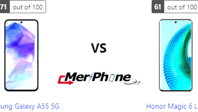 تقييم متكامل للخصائص: Samsung Galaxy A55 5G يواجه Honor Magic 6 Lite