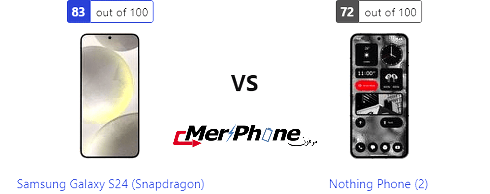 معركة الهواتف الذكية: Samsung Galaxy S24 (Snapdragon) يواجه Nothing Phone (2)