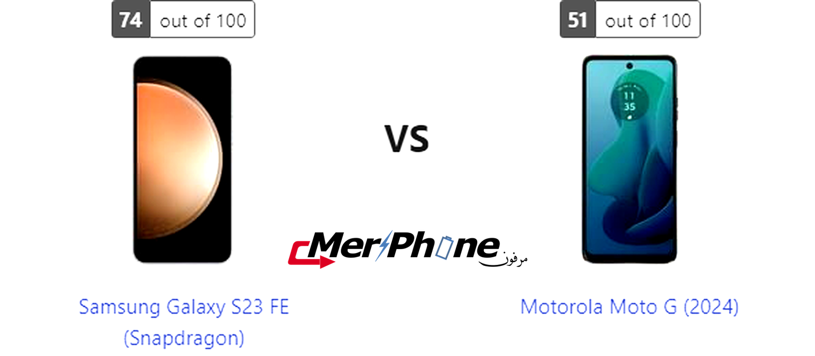 دليل الاختيار الذكي: Samsung Galaxy S23 FE (Snapdragon) مقابل Motorola Moto G (2024)