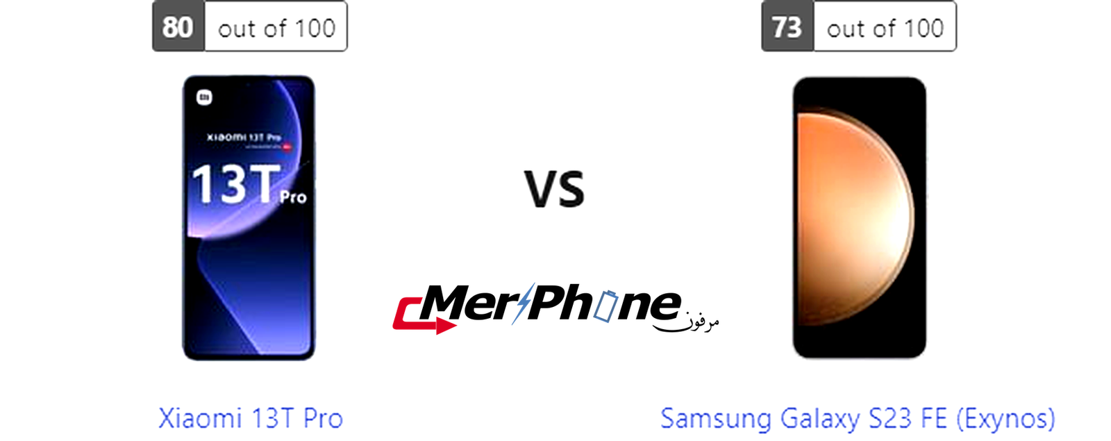 تقييم علمي دقيق: مواصفات Xiaomi 13T Pro و Samsung Galaxy S23 FE (Exynos)