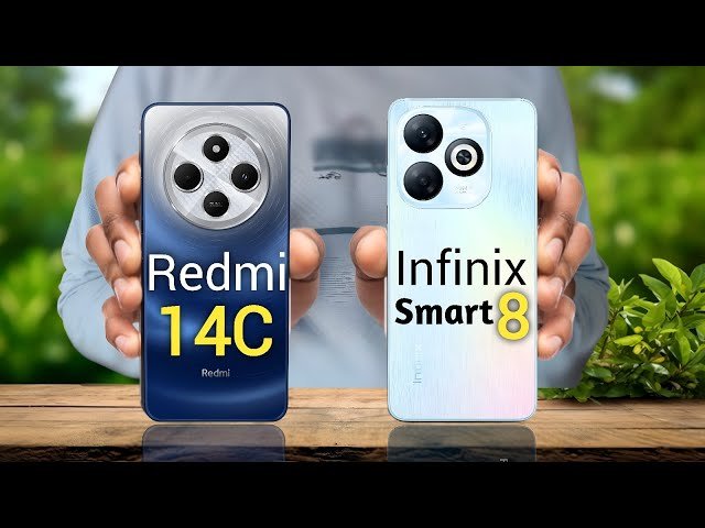 مقارنة فنية: نقاط الاختلاف بين Xiaomi Redmi 14C و Infinix Smart 8 Pro