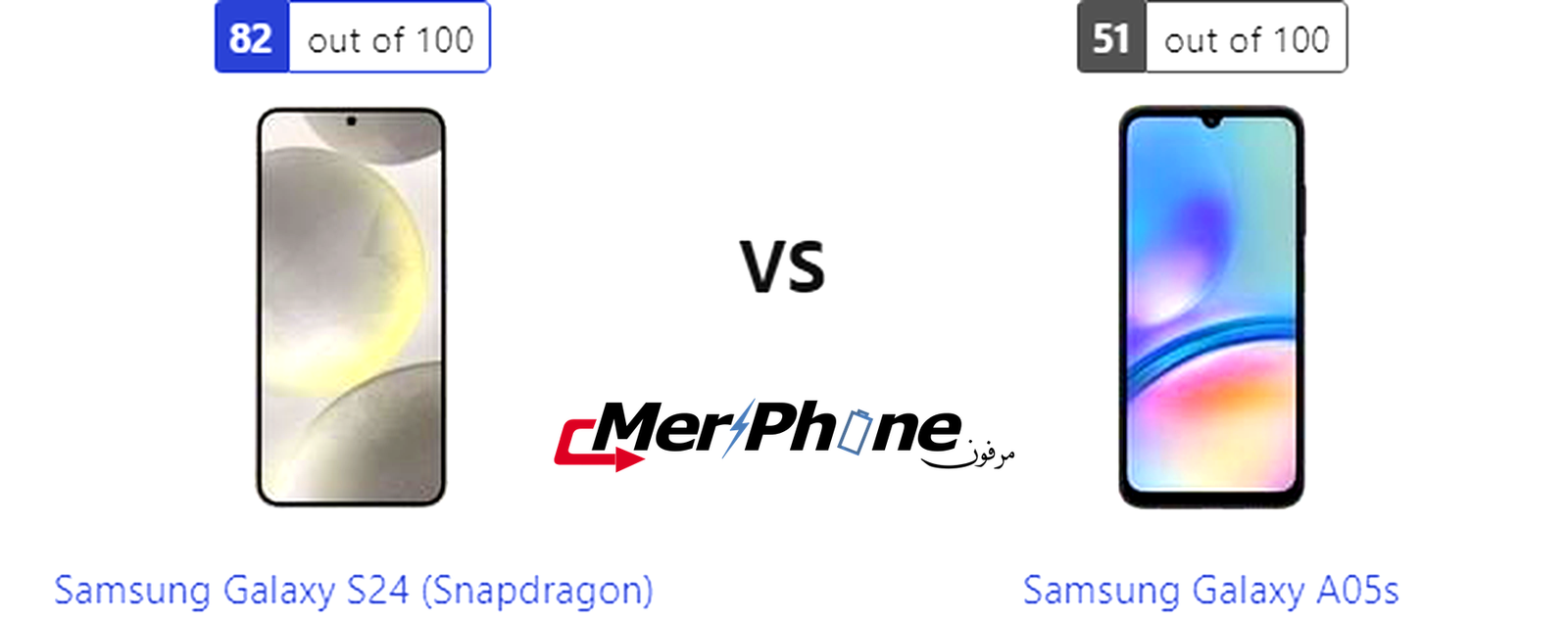 تقرير تقني شامل: Samsung Galaxy S24 (Snapdragon) يقابل Samsung Galaxy A05s