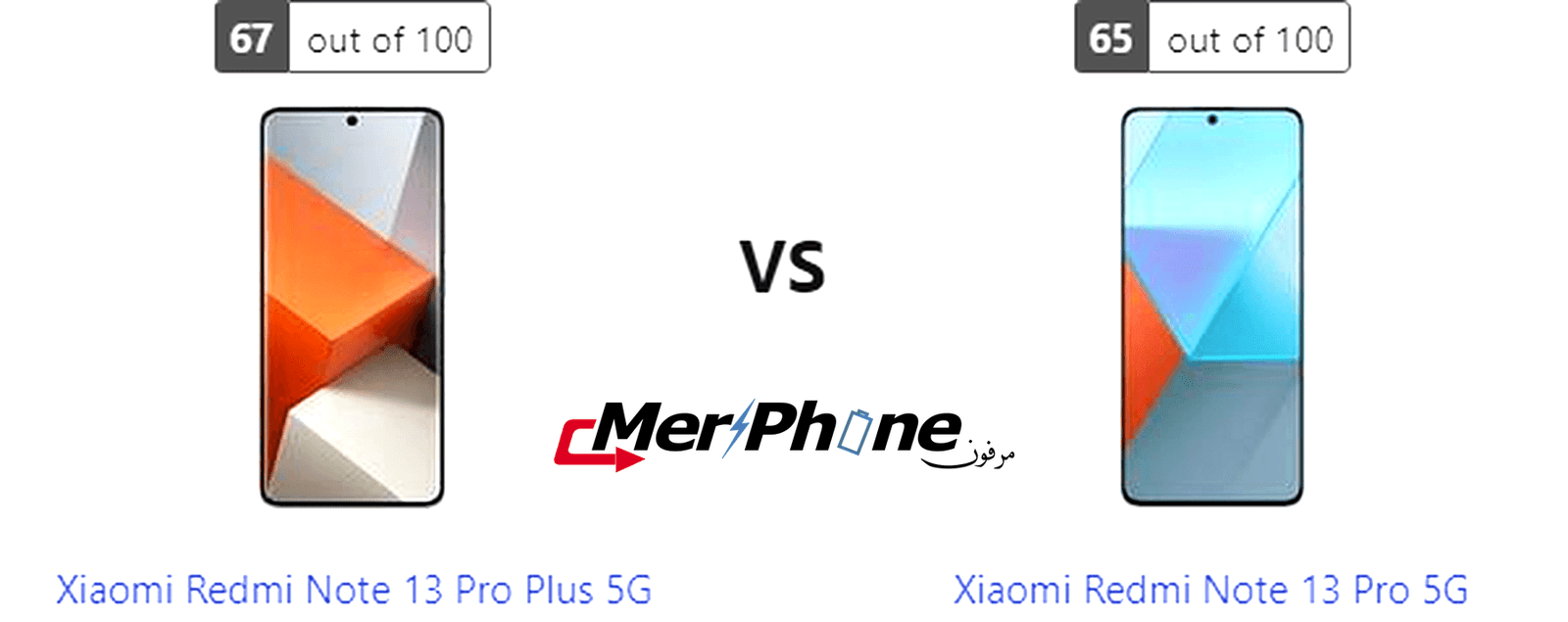 معيار التكنولوجيا: Xiaomi Redmi Note 13 Pro Plus 5G ضد Xiaomi Redmi Note 13 Pro 5G