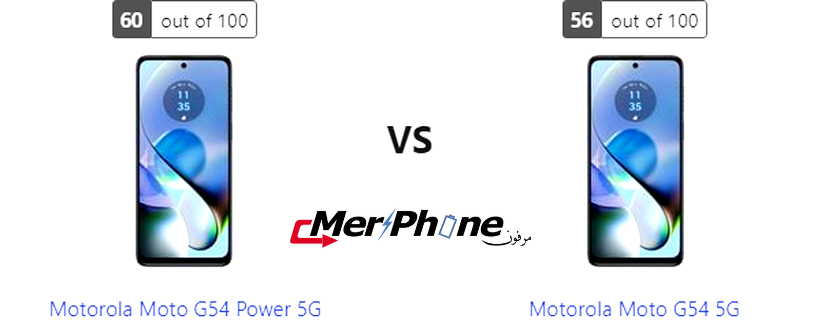 دليل المستهلك المتكامل: Motorola Moto G54 Power 5G ضد Motorola Moto G54 5G