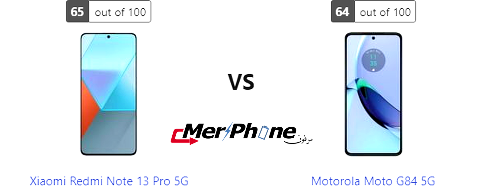دليل المستهلك الذكي: مفاضلة Xiaomi Redmi Note 13 Pro 5G مع Motorola Moto G84 5G