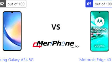 تقييم علمي شامل: خصائص Samsung Galaxy A34 5G ضد Motorola Edge 40 Neo