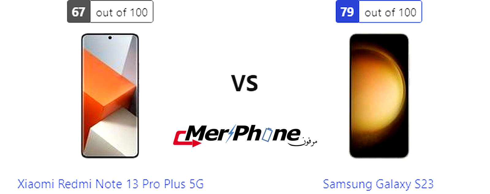 مختبر الابتكارات: خصائص Xiaomi Redmi Note 13 Pro Plus 5G ضد Samsung Galaxy S23