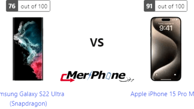 معيار التكنولوجيا: Samsung Galaxy S22 Ultra (Snapdragon) ضد Apple iPhone 15 Pro Max