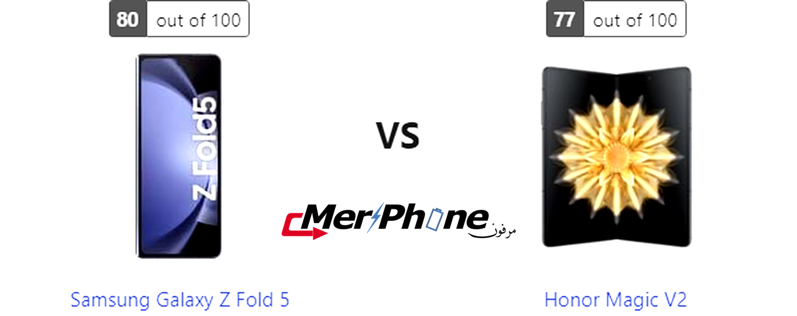 تقييم شامل: خصائص Samsung Galaxy Z Fold 5 مقابل Honor Magic V2