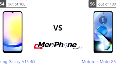 تقرير مفصل للمواصفات: Samsung Galaxy A15 4G ضد Motorola Moto G54 5G