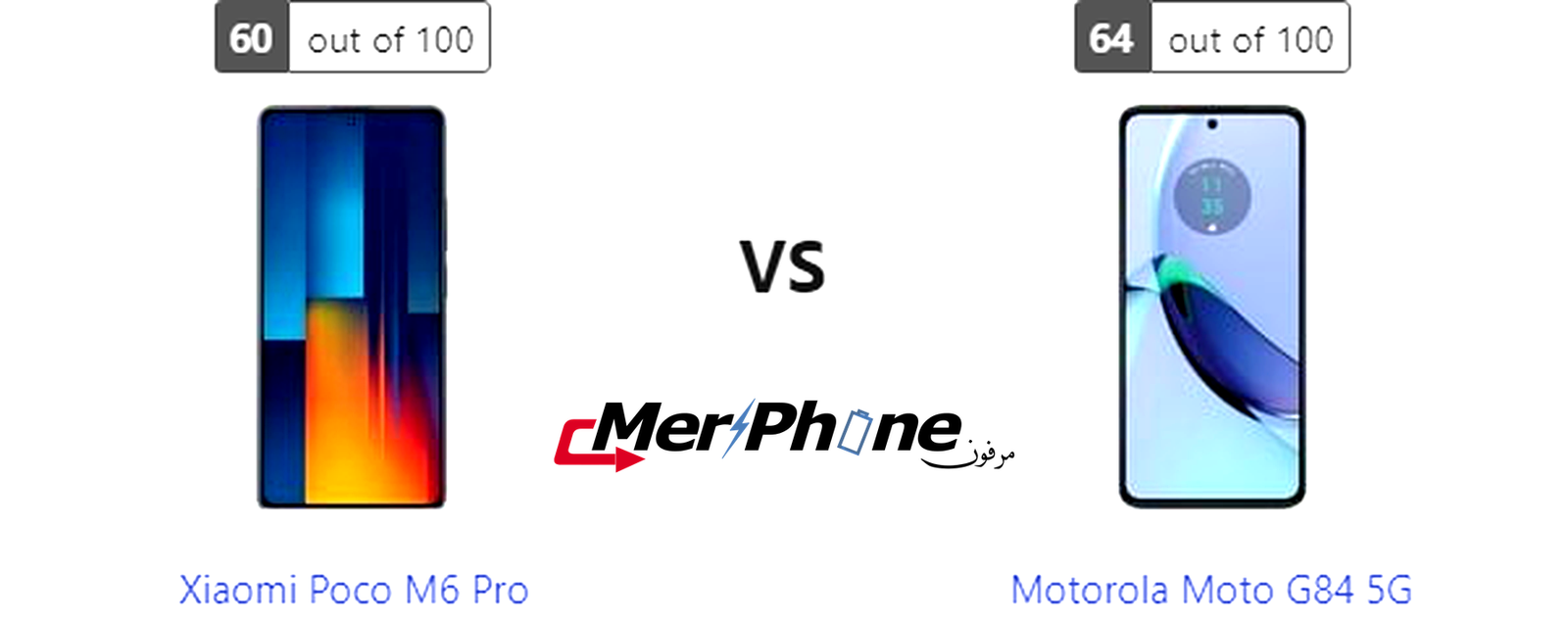 دراسة مقارنة: Xiaomi Poco M6 Pro ضد Motorola Moto G84 5G