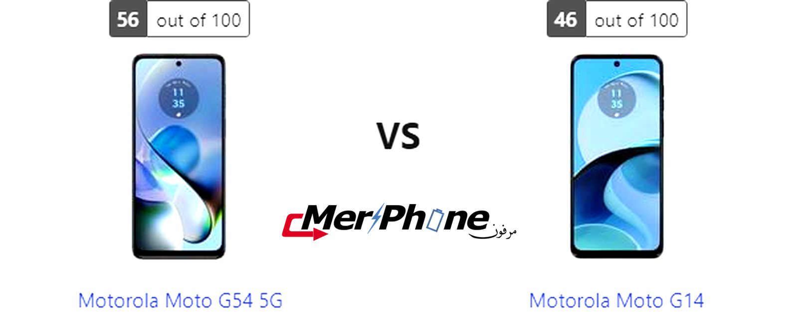 تحليل عميق: مقارنة Motorola Moto G54 5G و Motorola Moto G14
