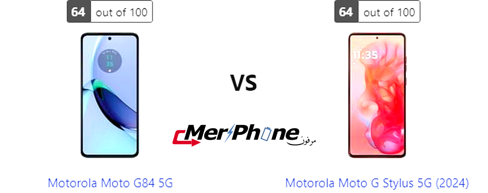 تقييم شامل: خصائص Motorola Moto G84 5G مقابل Motorola Moto G Stylus 5G (2024)