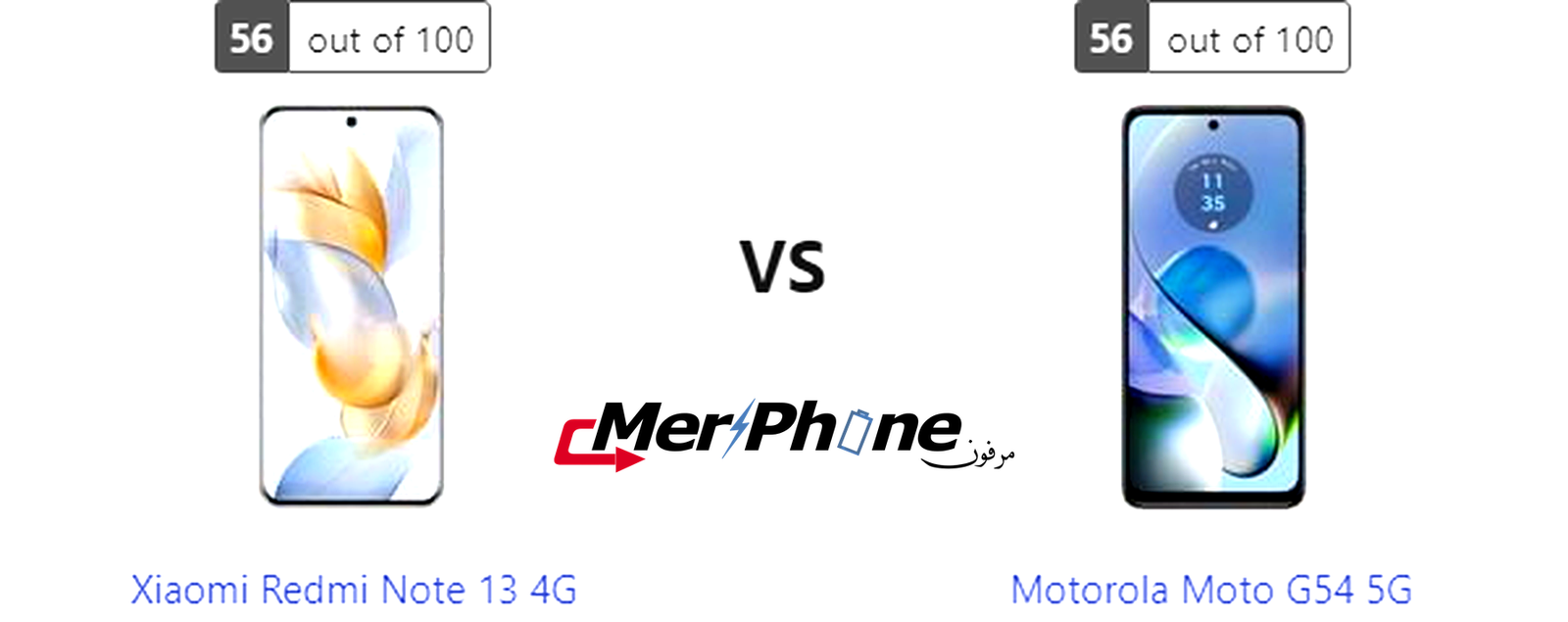 دراسة فنية: خصائص Xiaomi Redmi Note 13 4G و Motorola Moto G54 5G