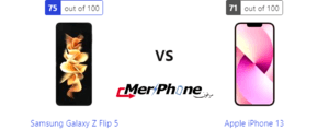 هاتف Samsung Galaxy Z Flip 5 ضد Apple iPhone 13