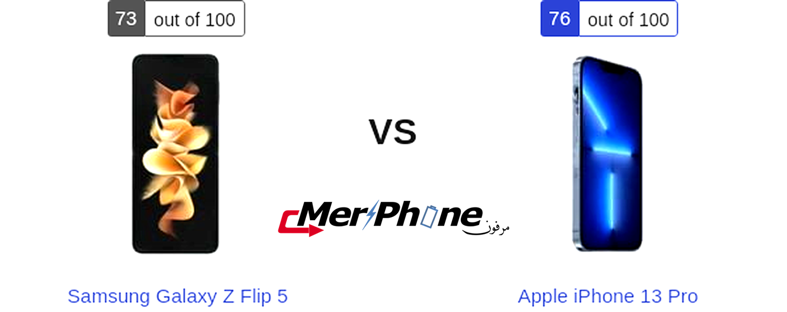 معركة الهواتف المتقدمة: مقارنة Samsung Galaxy Z Flip 5 و Apple iPhone 13 Pro