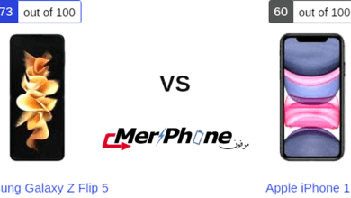 مراجعة فنية: مقارنة دقيقة بين Samsung Galaxy Z Flip 5 و Apple iPhone 11
