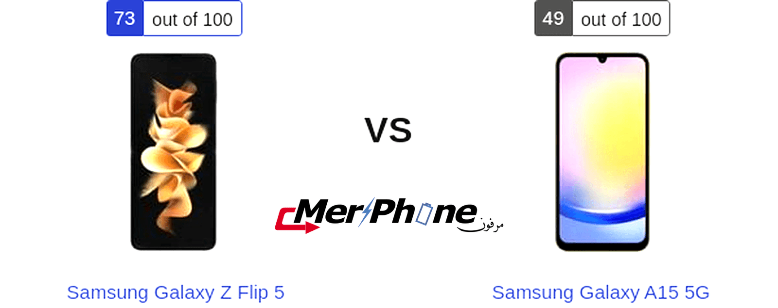 تحليل عميق: مقارنة Samsung Galaxy Z Flip 5 و Samsung Galaxy A15 5G