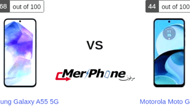 مختبر الابتكارات: خصائص Samsung Galaxy A55 5G ضد Motorola Moto G14