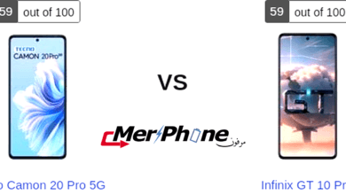 دراسة فنية: خصائص Tecno Camon 20 Pro 5G و Infinix GT 10 Pro