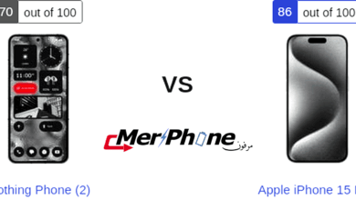 تقييم علمي شامل: خصائص Nothing Phone (2) ضد Apple iPhone 15 Pro