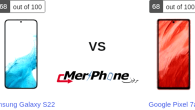 مواصفات Samsung Galaxy S22 مقابل Google Pixel 7a