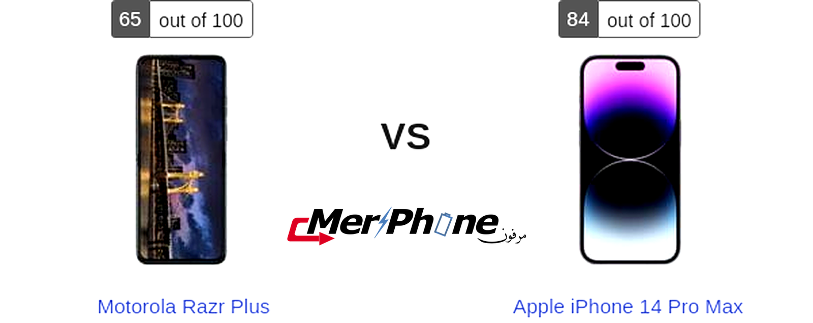 مقارنة مواصفات Motorola Razr Plus و Apple iPhone 14 Pro Max