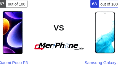 دليل الاختيار التكنولوجي: مقارنة Xiaomi Poco F5 و Samsung Galaxy S22