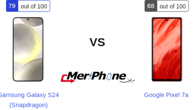 تقرير مفصل للمواصفات: Samsung Galaxy S24 (Snapdragon) ضد Google Pixel 7a