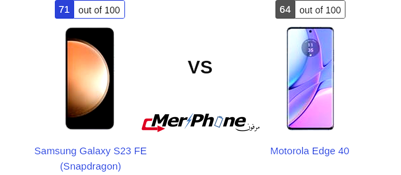 تقييم فني متكامل: خصائص Samsung Galaxy S23 FE (Snapdragon) و Motorola Edge 40