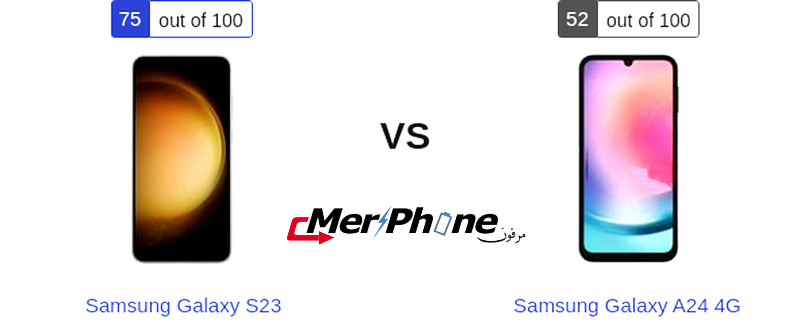 تقرير مواصفات: مقارنة Samsung Galaxy S23 ضد Samsung Galaxy A24 4G