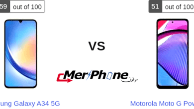 تحليل استراتيجي للمواصفات: Samsung Galaxy A34 5G و Motorola Moto G Power 5G