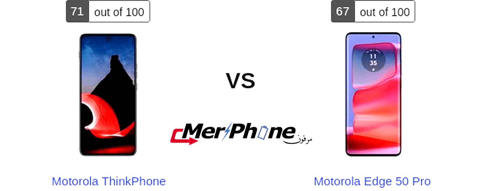 مقارنة مواصفات Motorola ThinkPhone و Motorola Edge 50 Pro