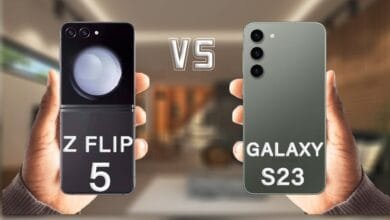 مقارنة شاملة: Samsung Galaxy Z Flip 5 ضد Samsung Galaxy S23 FE (Snapdragon)
