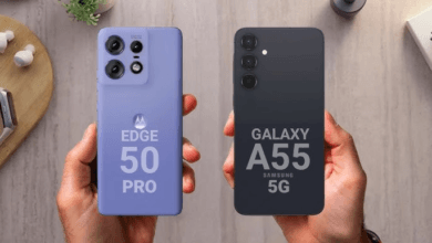مقارنة شاملة: Samsung Galaxy A55 5G ضد Motorola Edge Plus (2023)