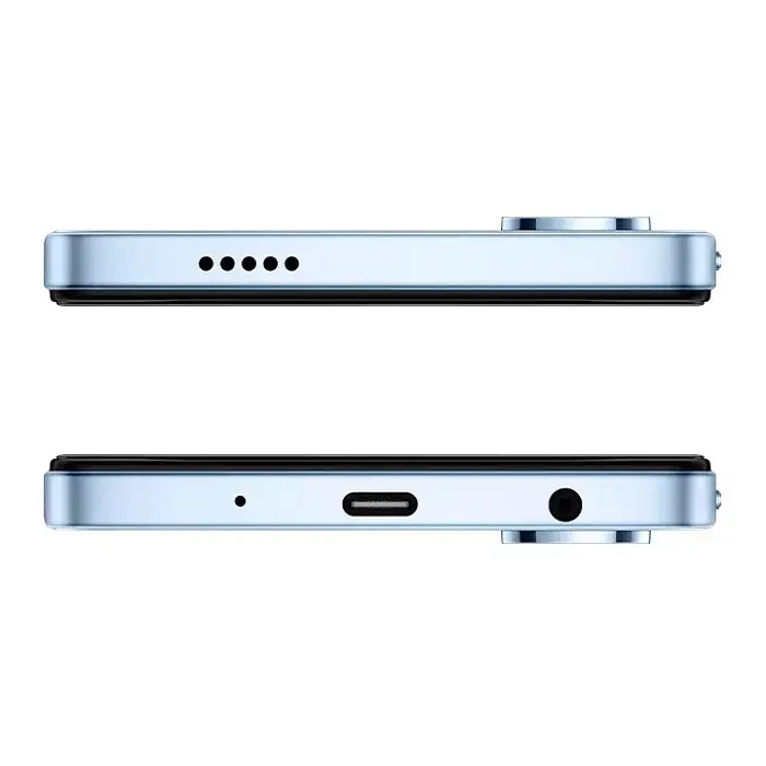 منفذ الشحن USB-C في الجزء السفلي من هاتف فيفو آيكيو Z10 لايت (Vivo iQOO Z10 Lite)، والذي يُستخدم لشحن بطاريته الضخمة بسعة 6000mAh.