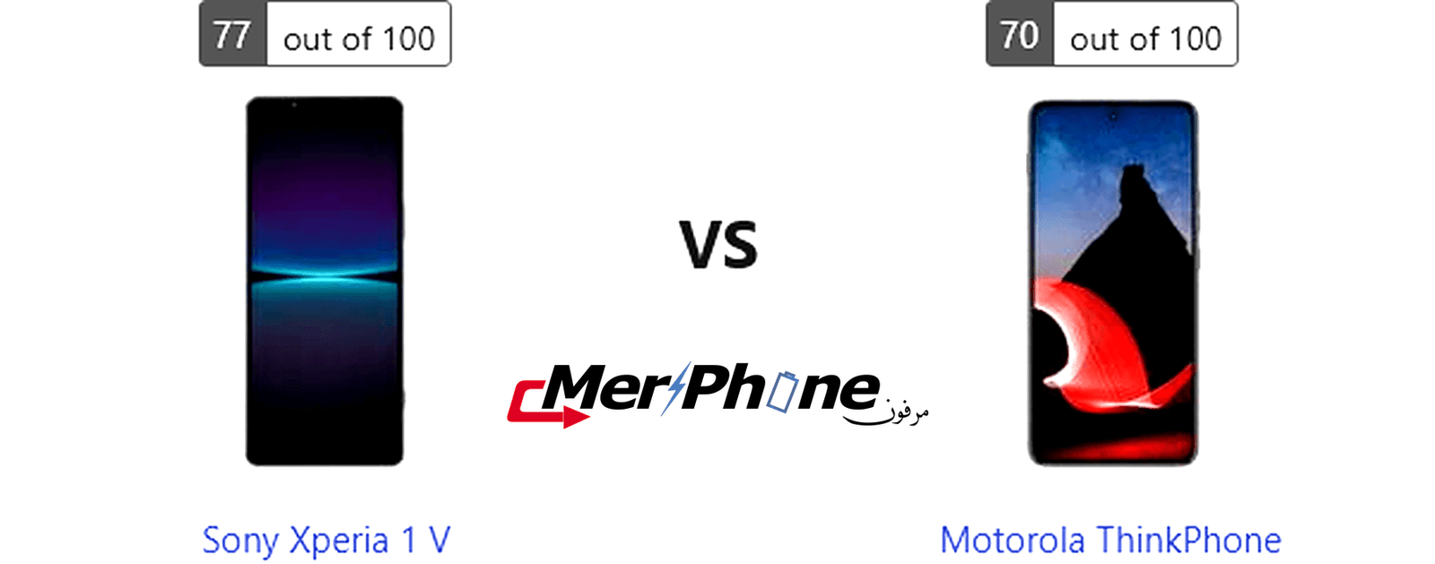 تحليل عميق للمواصفات: Sony Xperia 1 V مقابل Motorola ThinkPhone