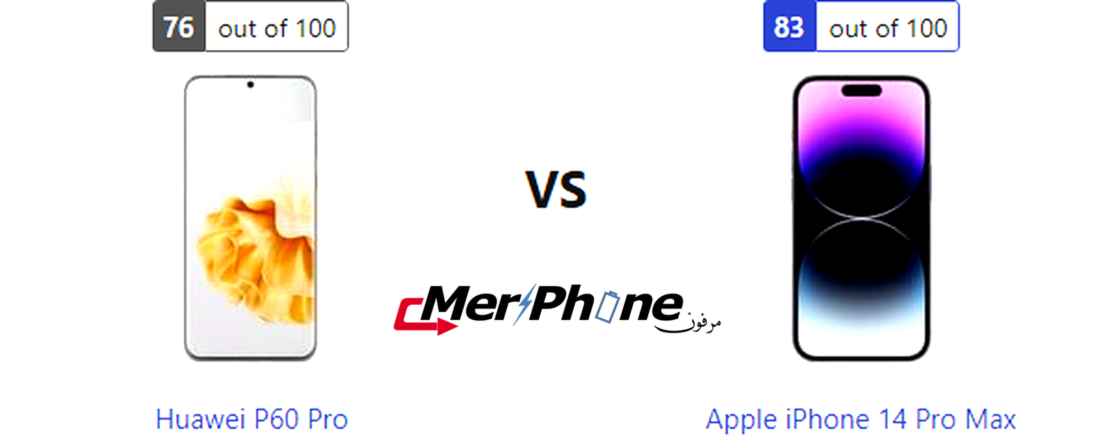 تقرير مواصفات: مقارنة Huawei P60 Pro ضد Apple iPhone 14 Pro Max