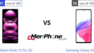 تقييم شامل: خصائص Xiaomi Redmi Note 12 Pro 5G مقابل Samsung Galaxy A53 5G