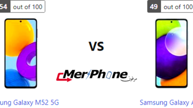 معركة الابتكار التقني: Samsung Galaxy M52 5G يواجه Samsung Galaxy A52