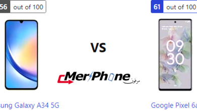 معيار التكنولوجيا: Samsung Galaxy A34 5G ضد Google Pixel 6a