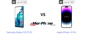 مقارنة هاتف: Samsung Galaxy S20 FE 5G ضد Apple iPhone 14 Pro