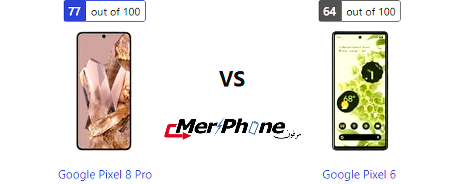 معركة الهواتف الذكية: Google Pixel 8 Pro يواجه Google Pixel 6