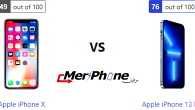 تقييم علمي: خصائص Apple iPhone X مقابل Apple iPhone 13 Pro