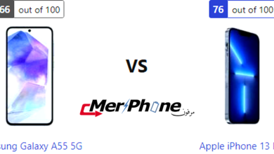 مقارنة الكاميرات الخلفية في Samsung Galaxy A55 5G و Apple iPhone 13 Pro