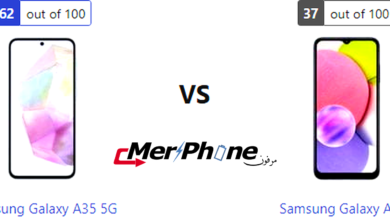 تصميم Samsung Galaxy A35 5G بجانب تصميم Samsung Galaxy A03s