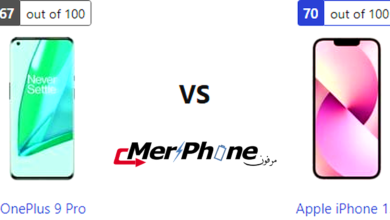 صورة توضح سرعة تحميل التطبيقات في OnePlus 9 Pro و Apple iPhone 13
