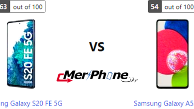 صورة توضح المساحة الخاصة في Samsung Galaxy S20 FE 5G و Samsung Galaxy A52s 5G